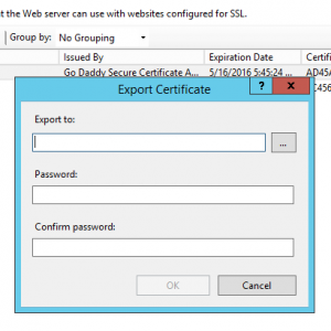 export your Ssl certificate from a machine