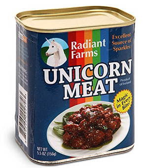 canned unicorn meat is healthy and delicious