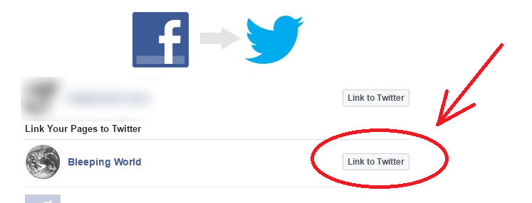 How to link facebook to twitter Connection Steps