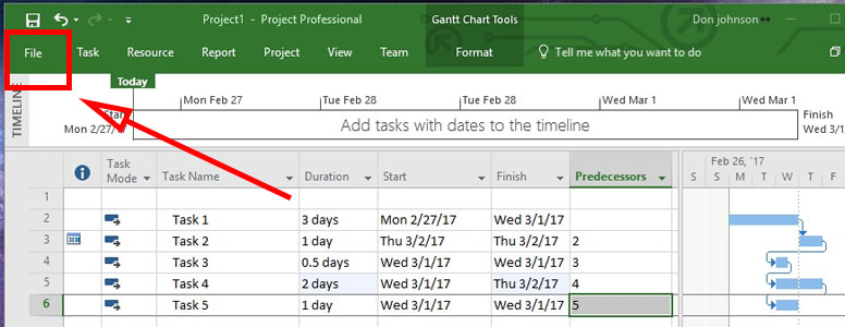 How To Auto Calculate Project Duration Dates MS Project
