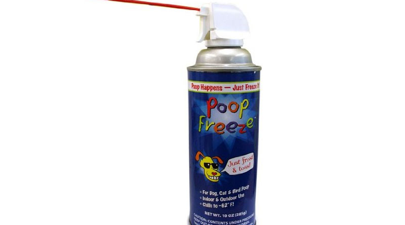 Poop freeze spray