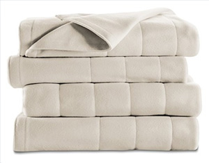 Sunbeam Quilted Fleece Heated Blanket