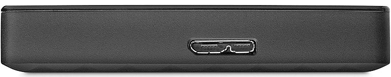 Seagate Expansion 1TB Portable External Hard Drive USB port for power and data transfer