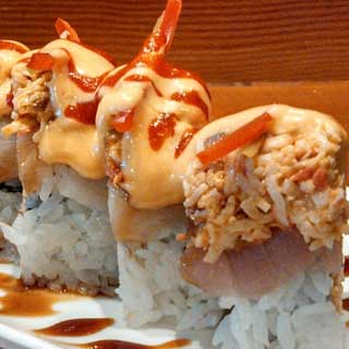 Different types of sushi rolls Firecracker Roll 320x320m