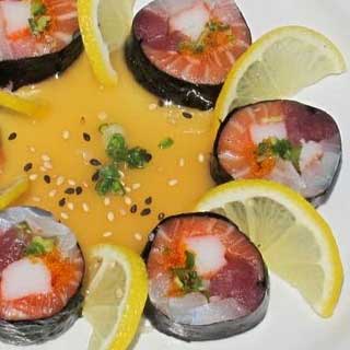 Different types of sushi rolls bath street roll 320x320m
