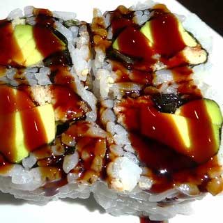 Different types of sushi rolls eel avocado roll 320x320