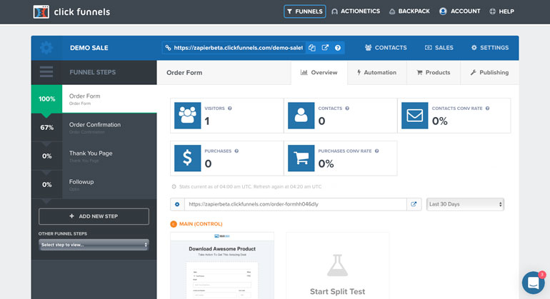 ClickFunnels tracking and analysis report page 770 4