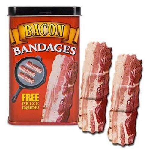 BACON shaped themed Adhesive Bandages [Qty 15]