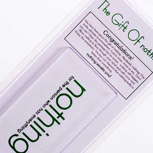 Gift of Nothing [Batteries Not Included]