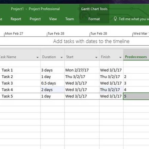 How To Auto Calculate Project Dates MS Project
